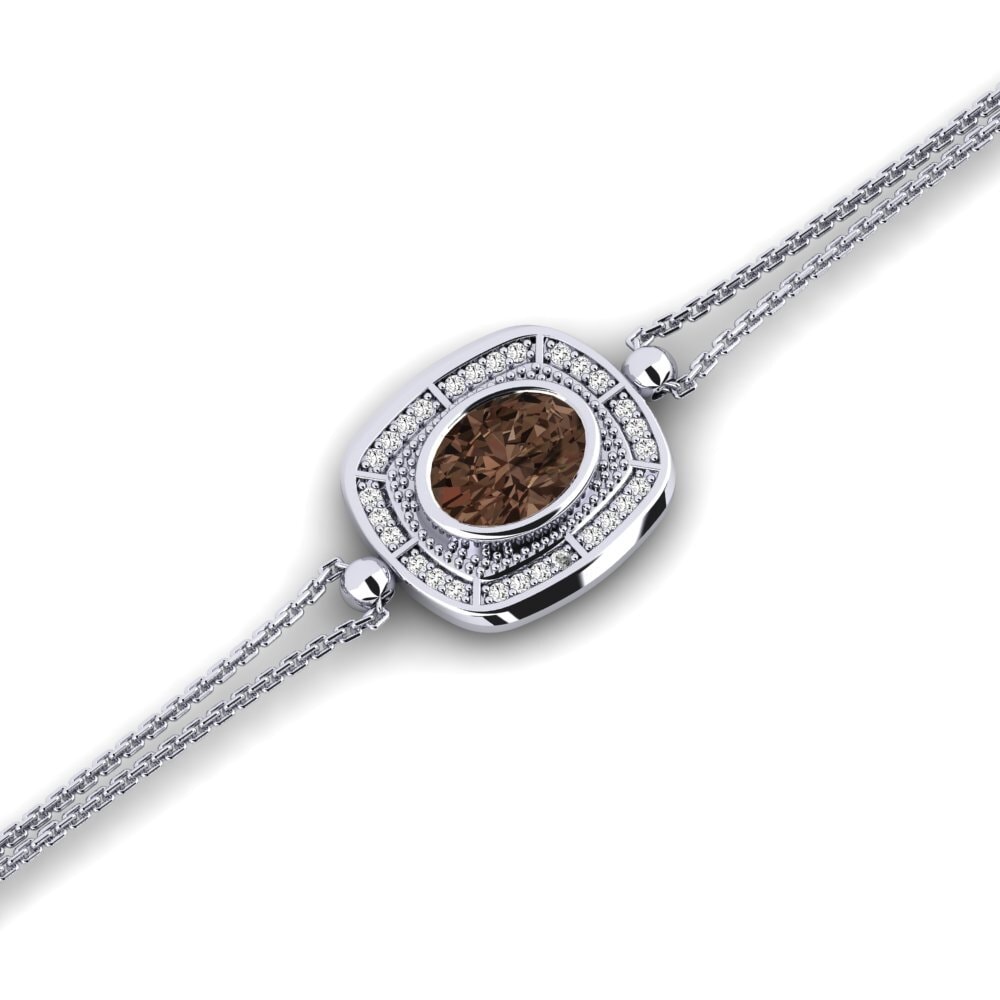 Cuarzo humo Pulsera de Mujer Asteras