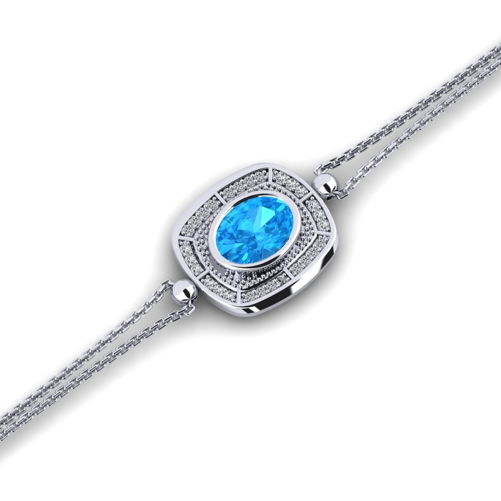 Blue Topaz Women's Bracelet Asteras