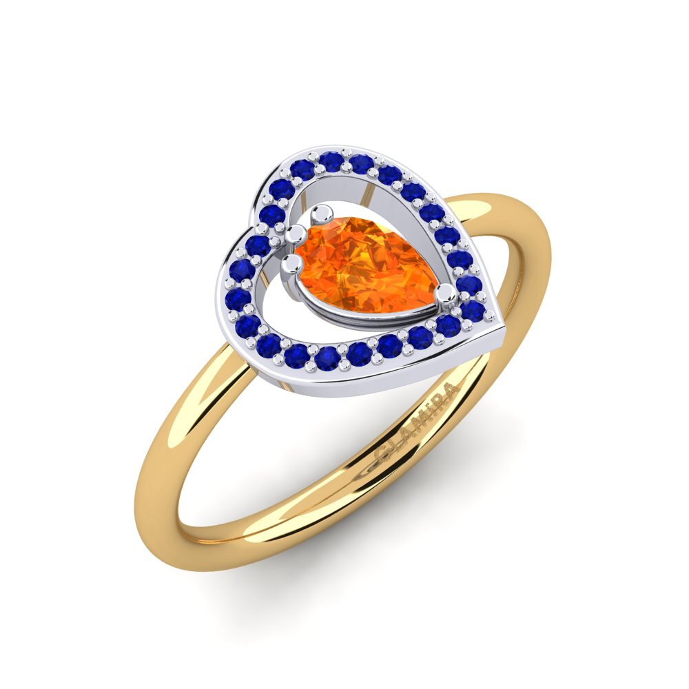 14ct Yellow & White Gold Ring Astrid