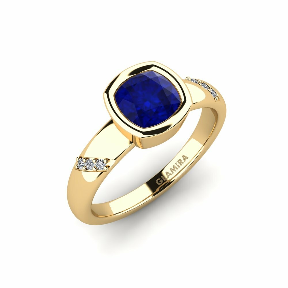 Saphir Bague de fiançailles Asunan - Cushion