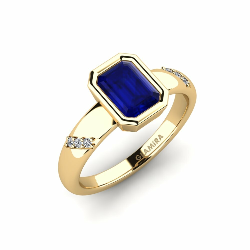 Saphir Bague de fiançailles Asunan - Emerald