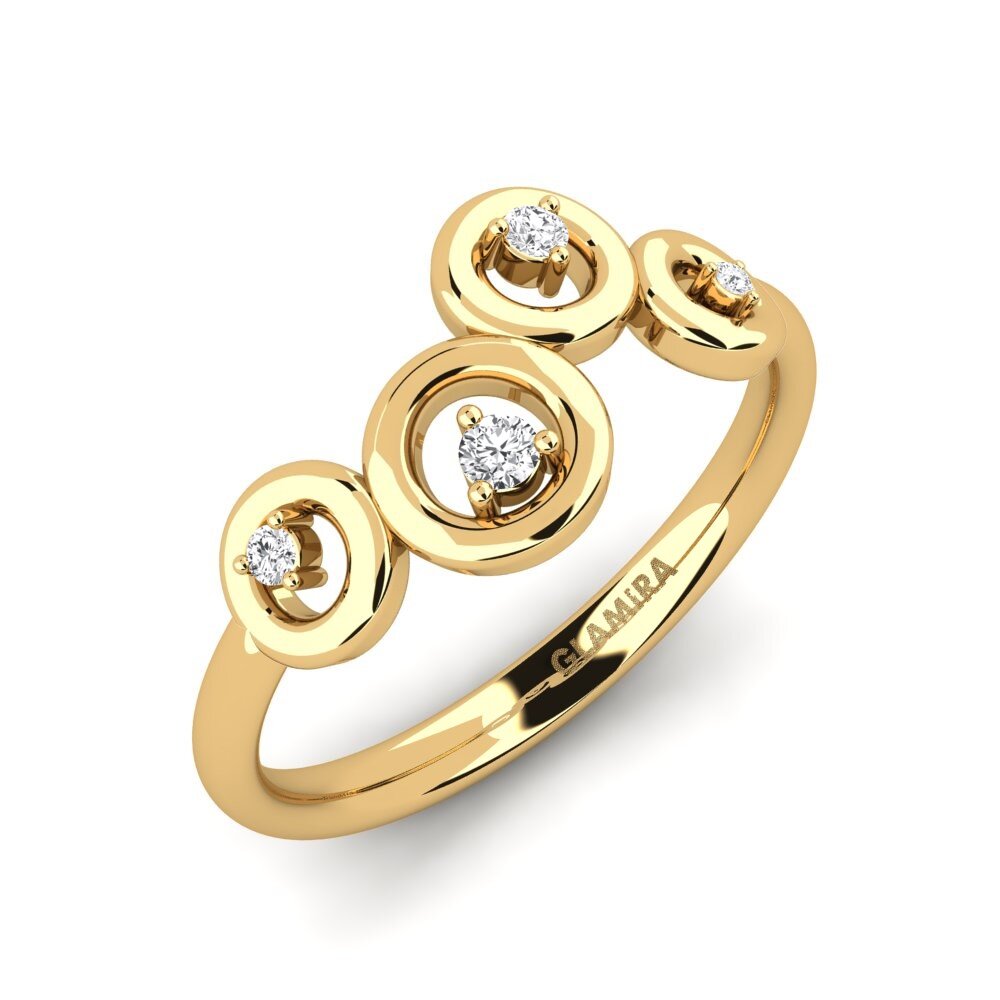 Weißer Saphir Ring Atardecer