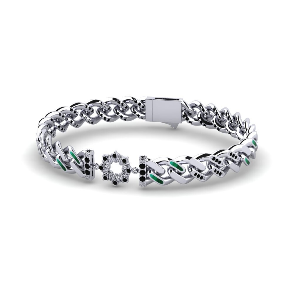 Black Sapphire Women's Bracelet Atelling