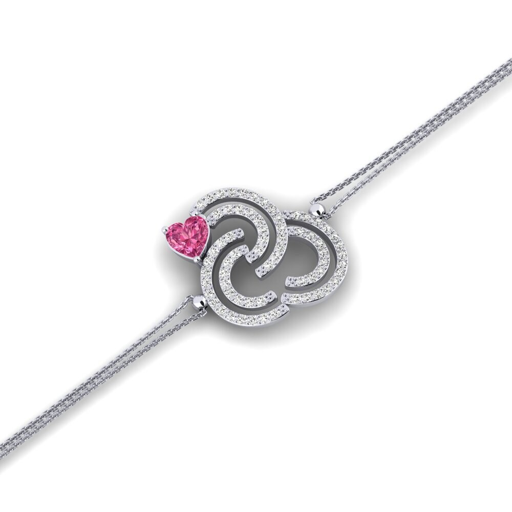 Paladio Turmalina rosa Bracelet Aten