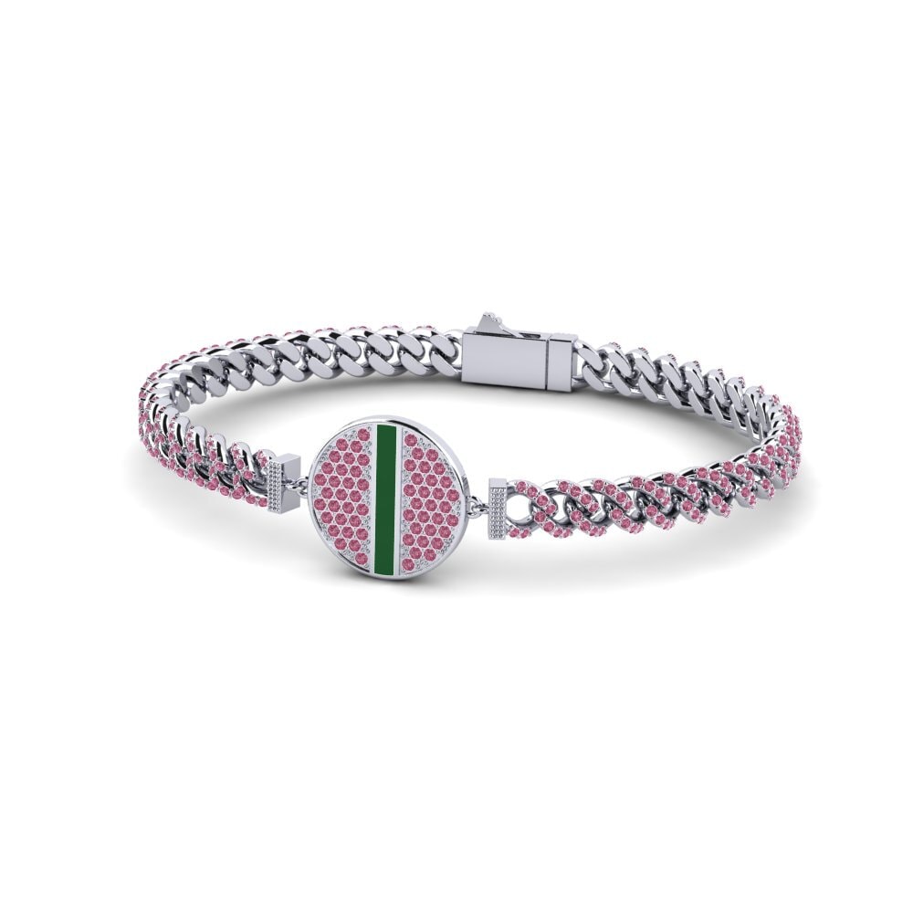 Rhodolite Garnet Women's Bracelet Atessed