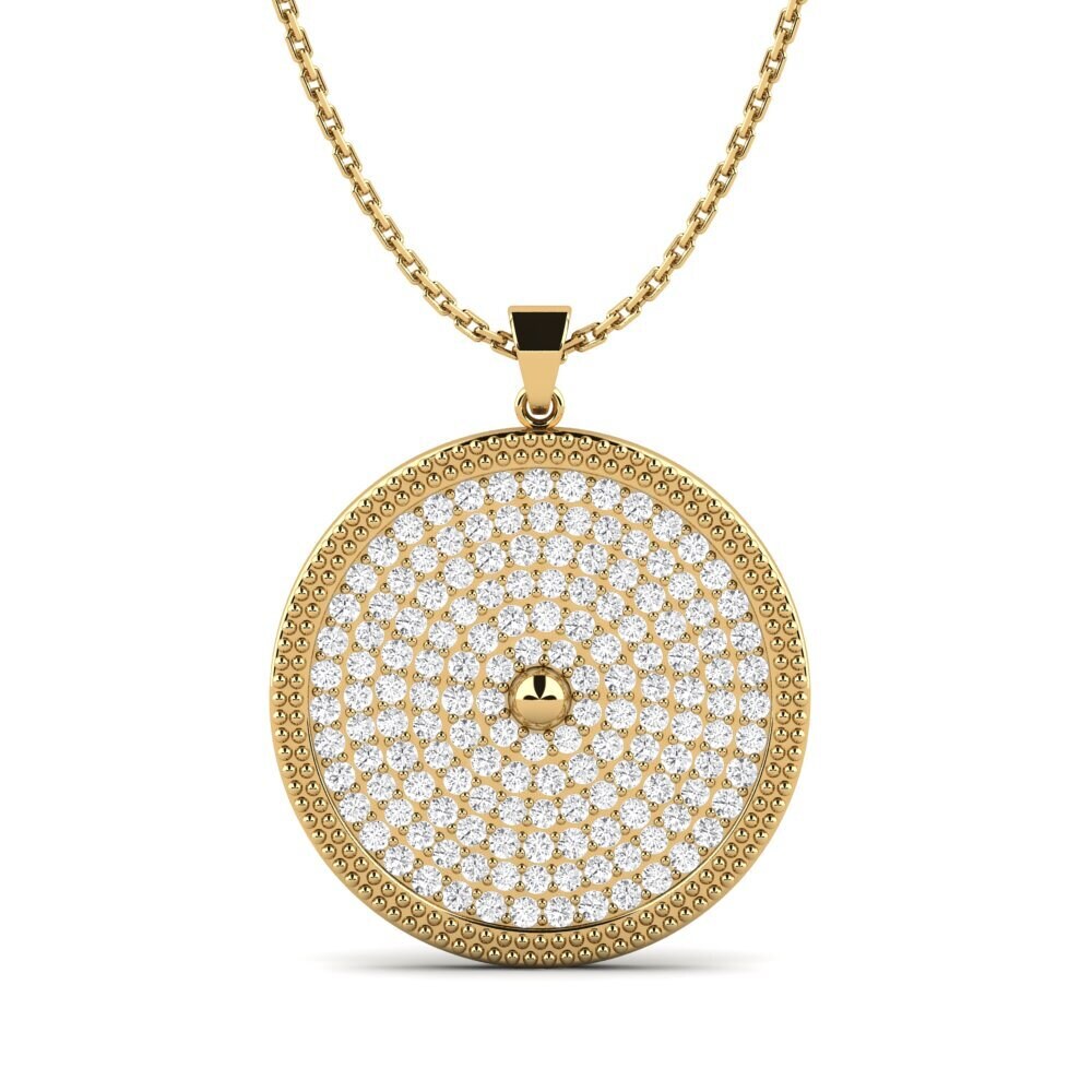 Zafiro blanco Colgante de Mujer Ateur