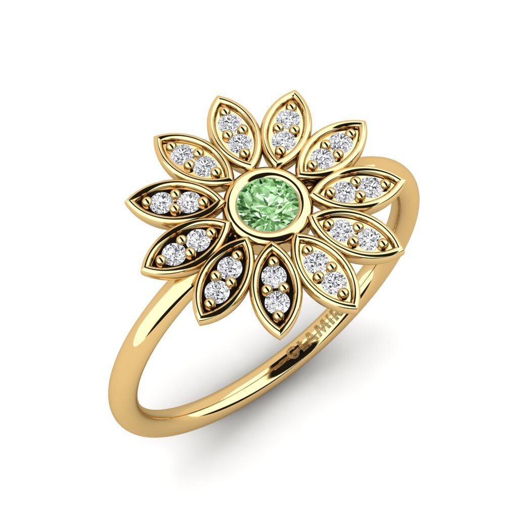 Grüner Diamant Ring Athirst