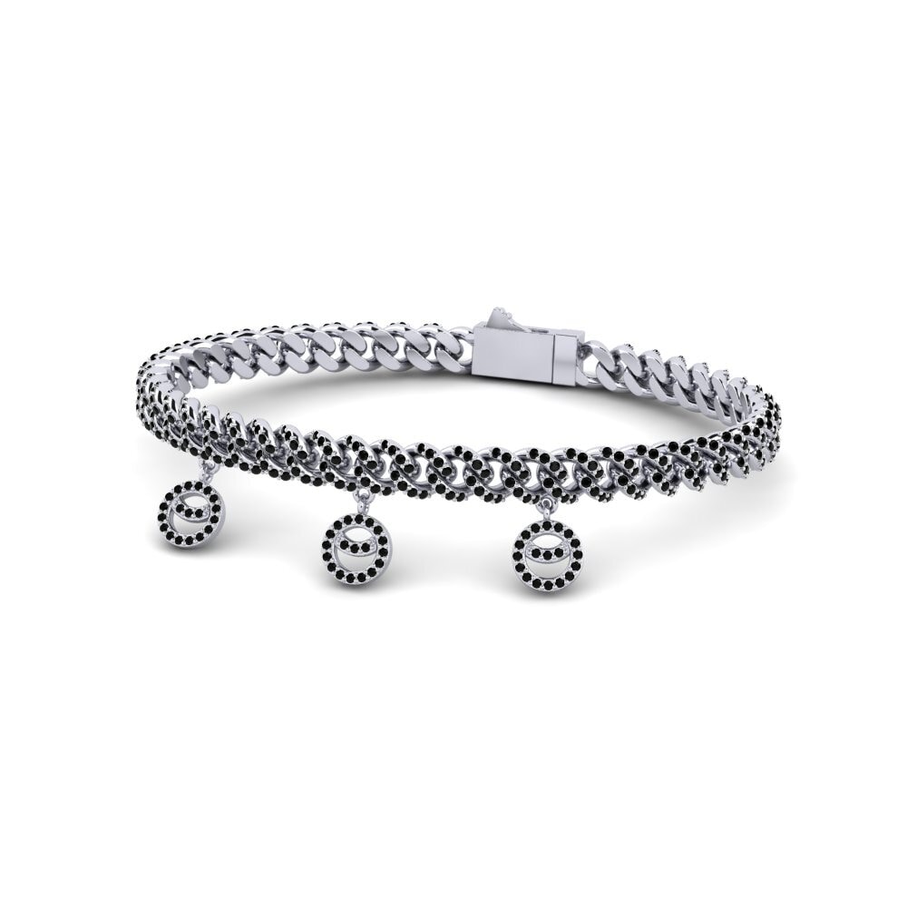 Ónix Negro Pulsera de Mujer Atinitz
