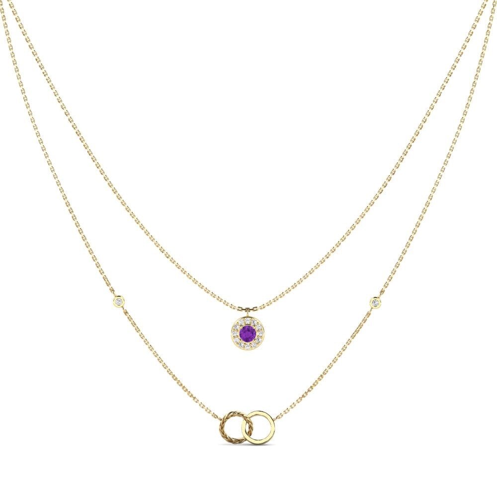 Amethyst Women's Necklace Atmintis