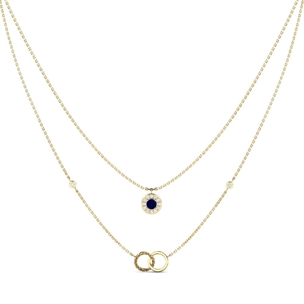 Sapphire Women's Necklace Atmintis