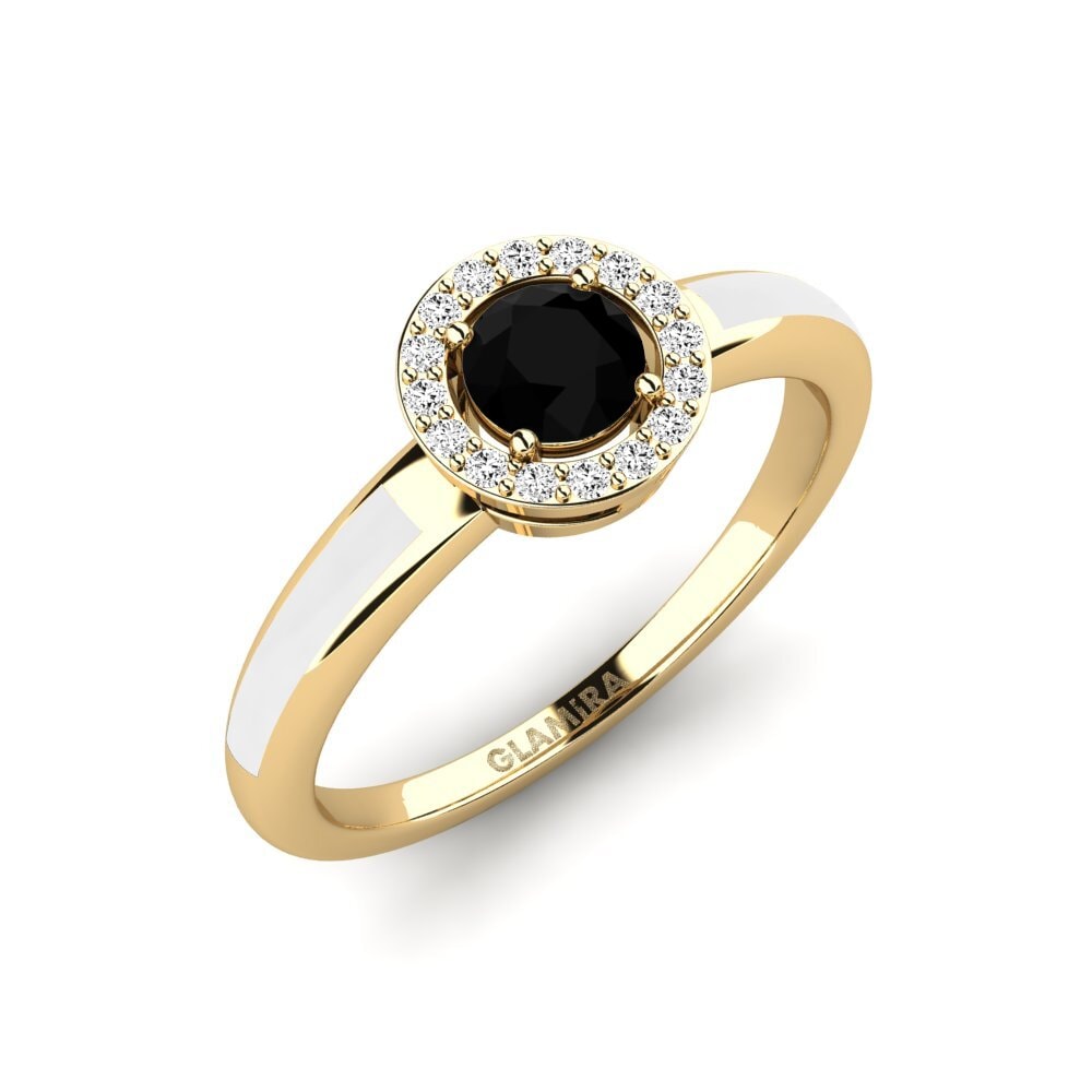 Schwarzer Onyx Ring Atolst
