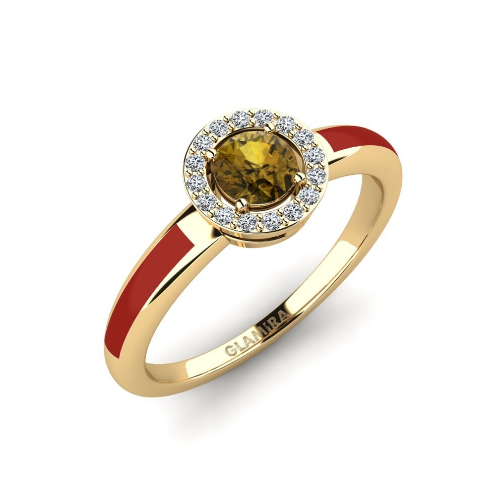 Brown Zircon Ring Atolst