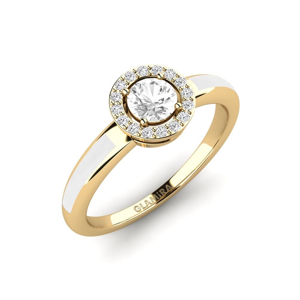 Weißer Saphir Ring Atolst