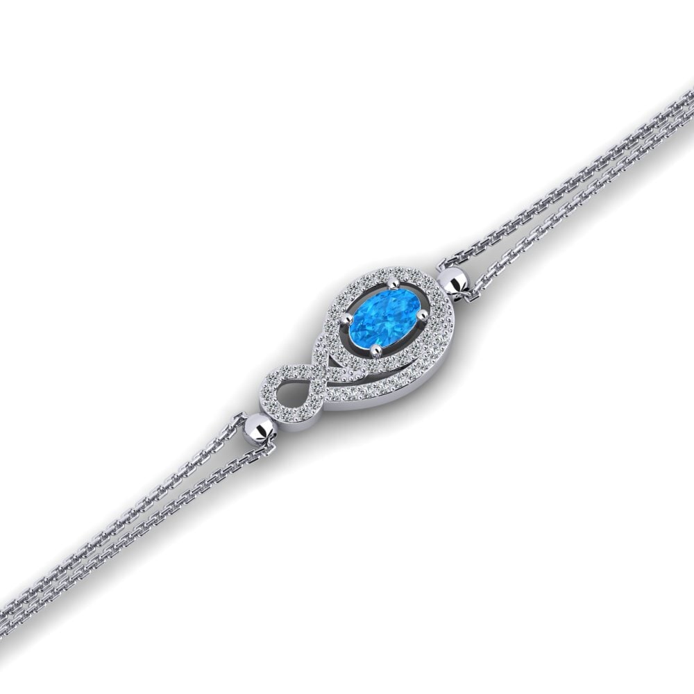Blue Topaz Women's Bracelet Atong