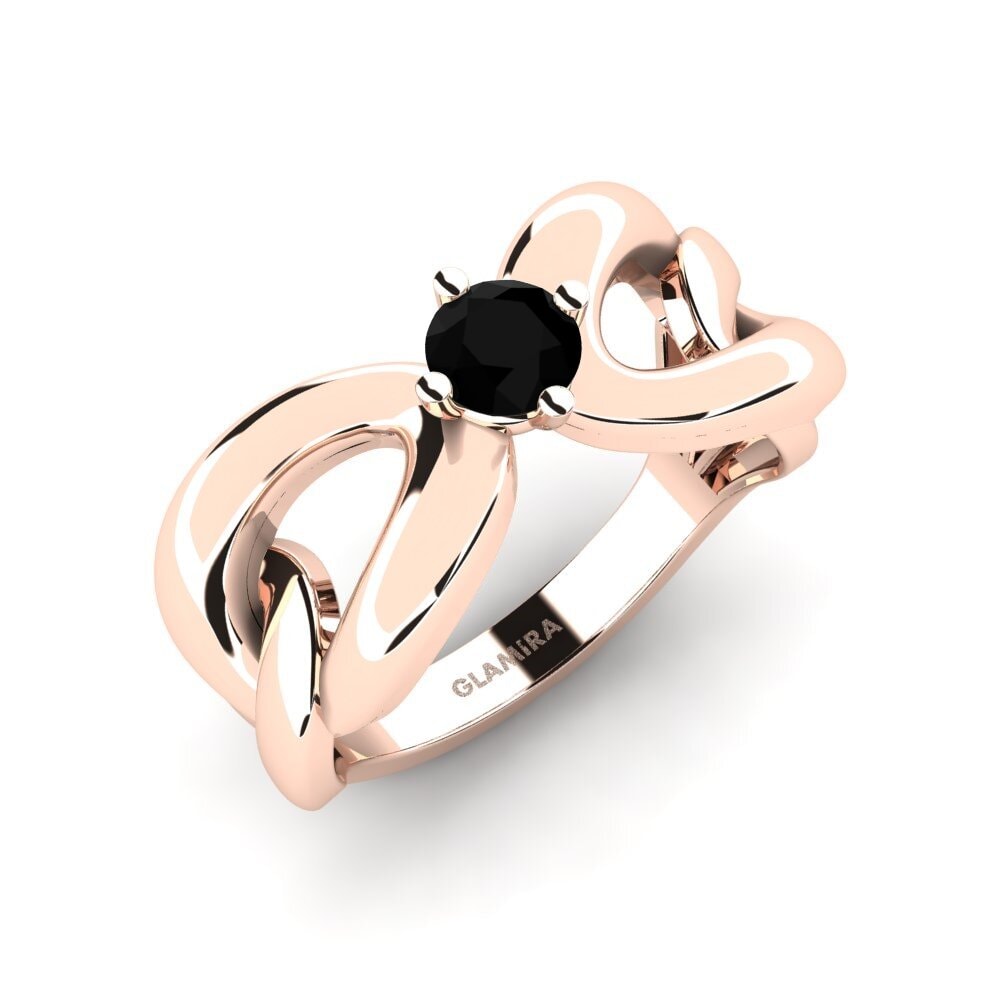 Black Onyx Engagement Ring Atriat