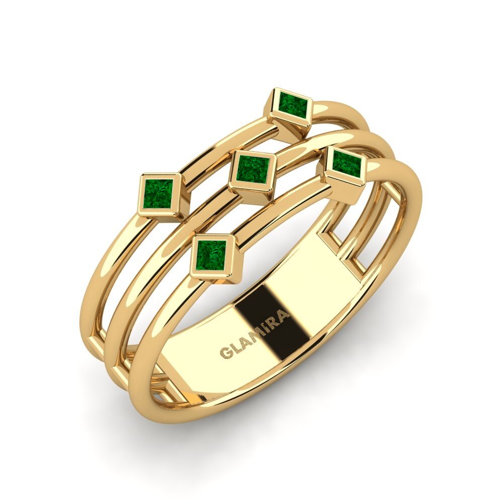 Princess Green Zirconia Ring Atroce
