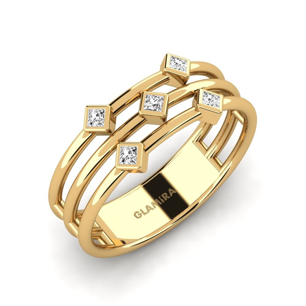 Princesa Moissanita Anillo Atroce