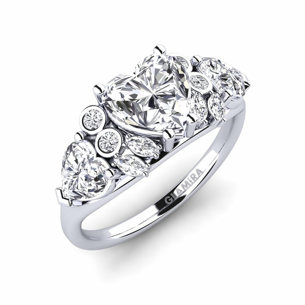 Exclusive Engagement Rings GLAMIRA Atsuko 585 White Gold Diamond