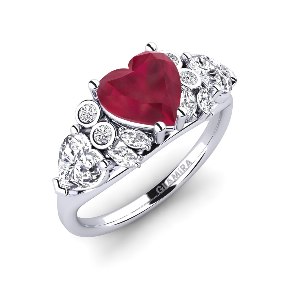 Ruby Engagement Ring Atsuko