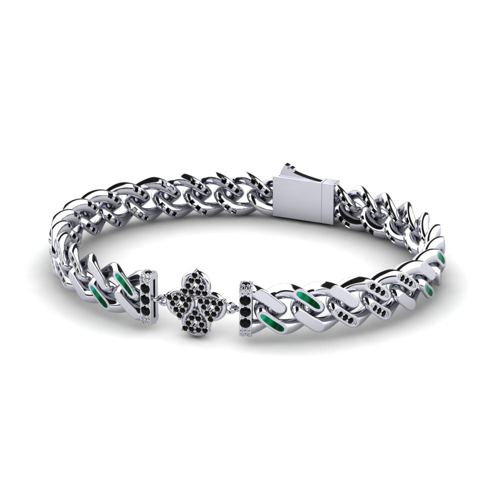 Black Sapphire Women's Bracelet Attelling