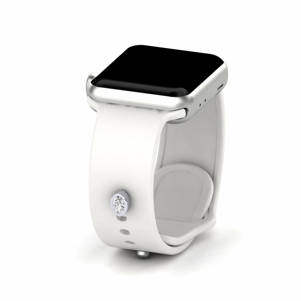 Accesorios para Apple Watch® Aubade Platino 950 Zafiro blanco