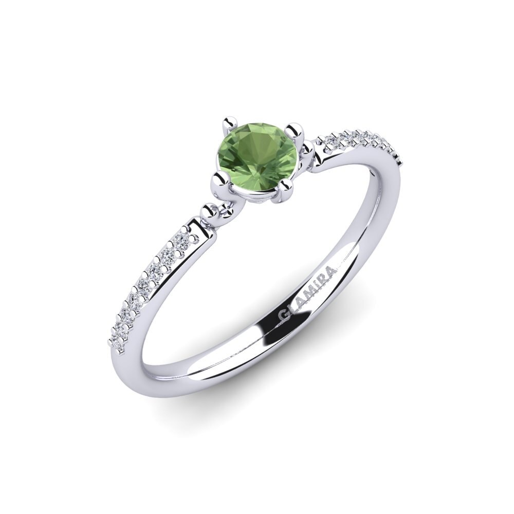 Green Sapphire Engagement Ring Aubriel