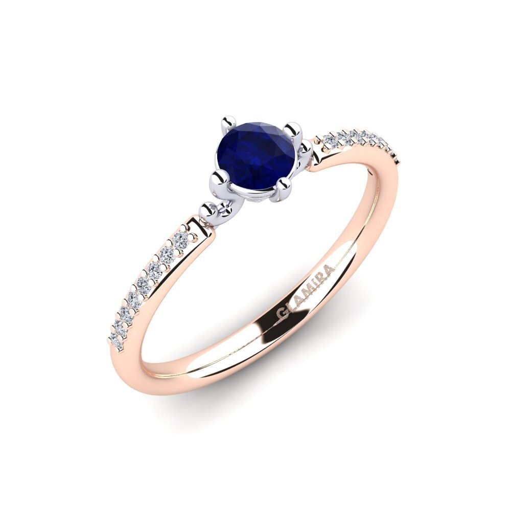 14ct Rose / White Gold Engagement Ring Aubriel