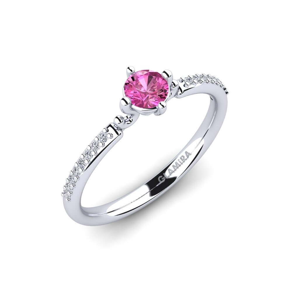 Pink Topaz Engagement Ring Aubriel