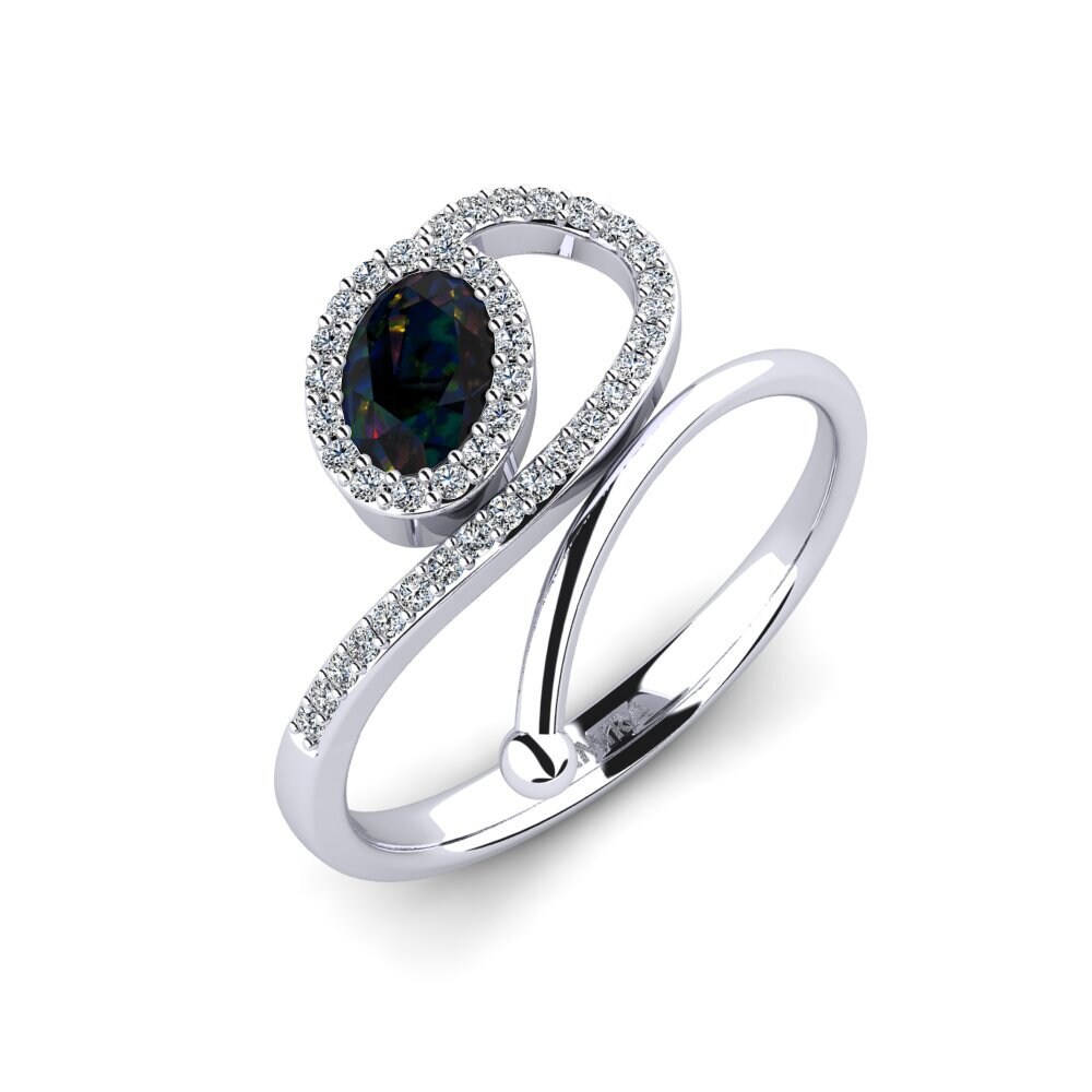 Black Opal Ring Augie