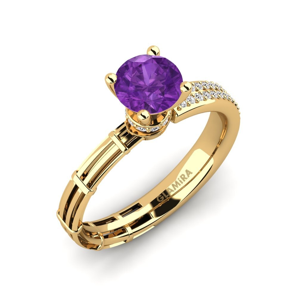 Amethyst Engagement Ring Augustina