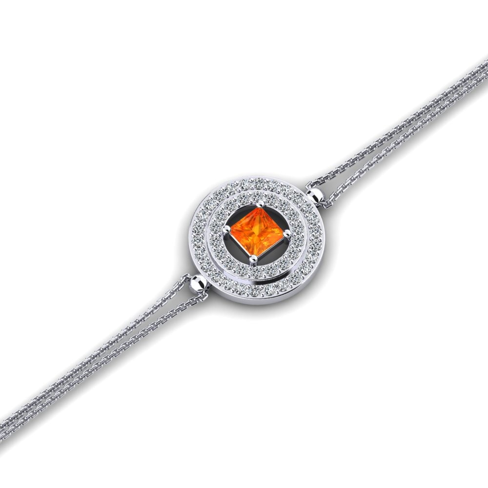 Princesa Zafiro Naranja Pulsera de Mujer Aulnay