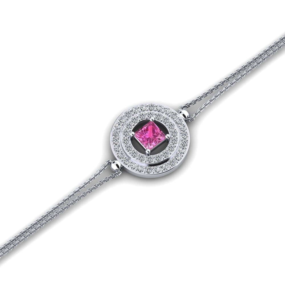 Princess Pink Topaz Women's Bracelet Aulnay