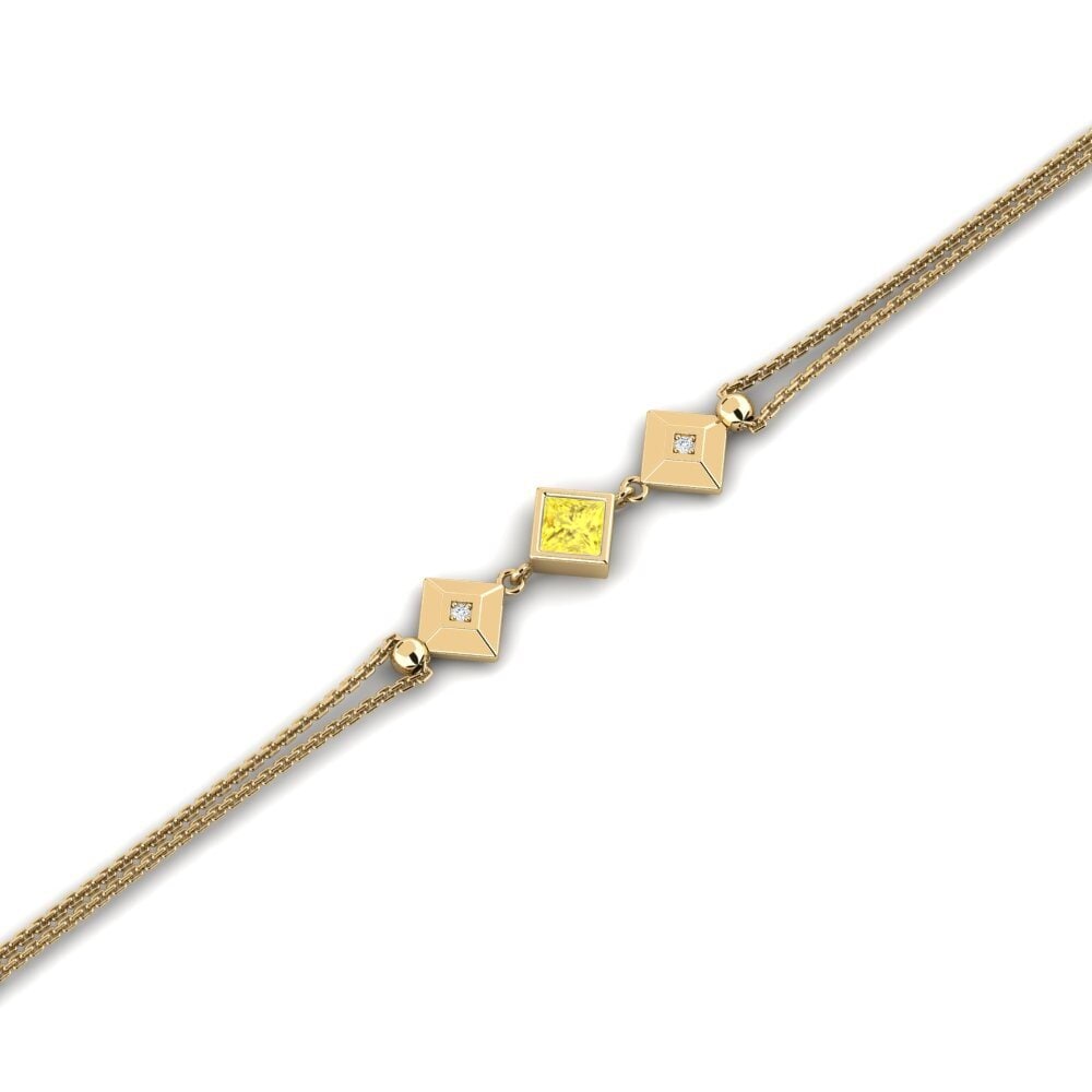 Princess Yellow Sapphire Women's Bracelet Aundies