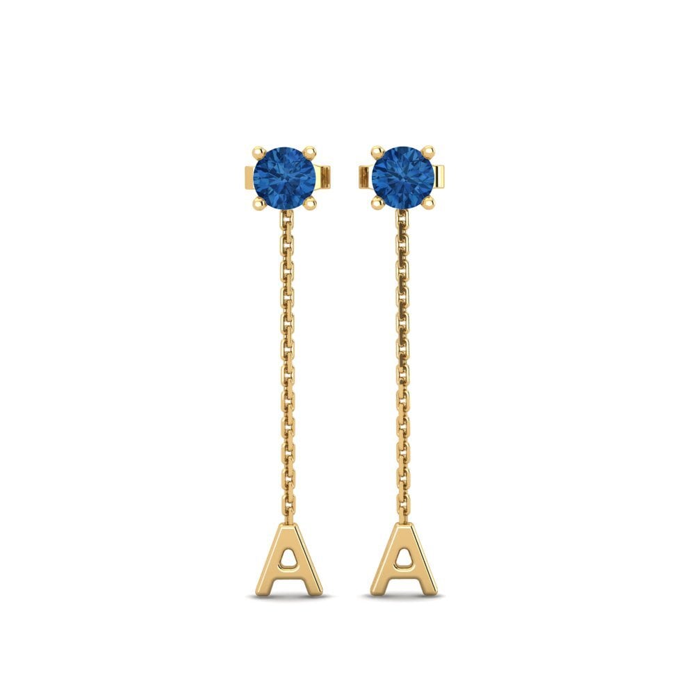 Dark Blue Zirconia Women's Earring Aundrea A