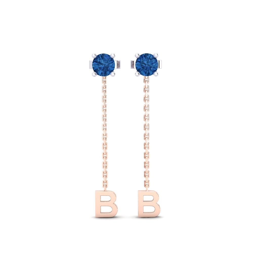 Dark Blue Zirconia Women's Earring Aundrea B