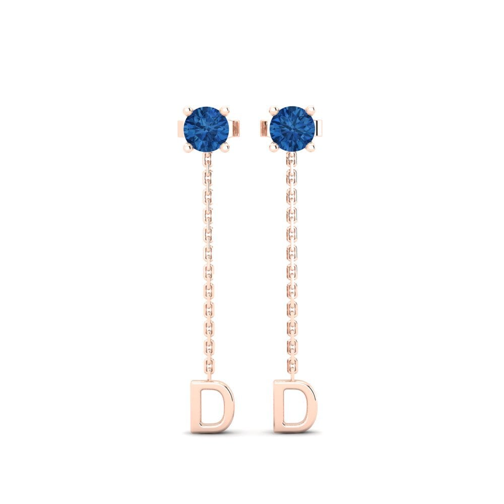 Dark Blue Zirconia Women's Earring Aundrea D