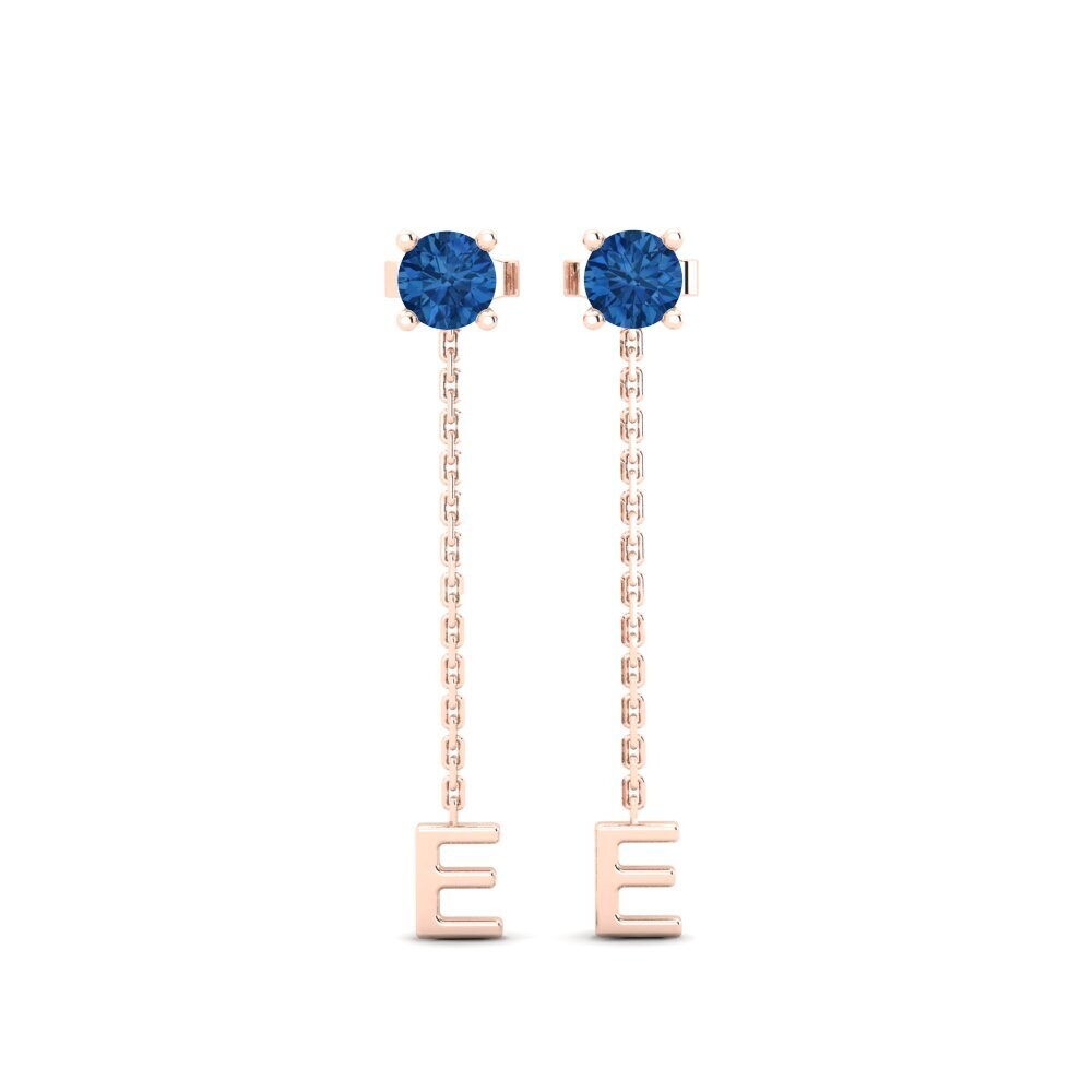 Dark Blue Zirconia Women's Earring Aundrea E