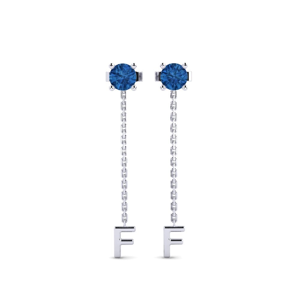 Dark Blue Zirconia Women's Earring Aundrea F