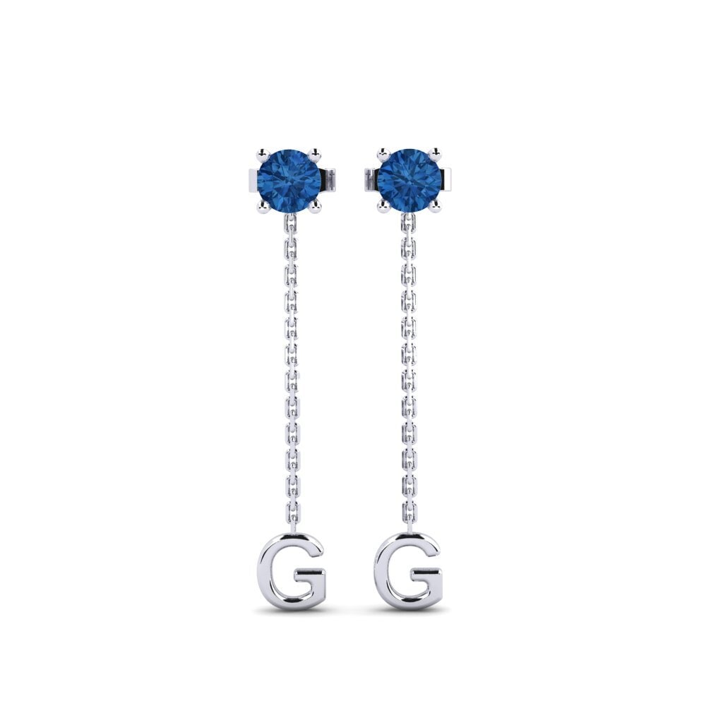 Dark Blue Zirconia Women's Earring Aundrea G