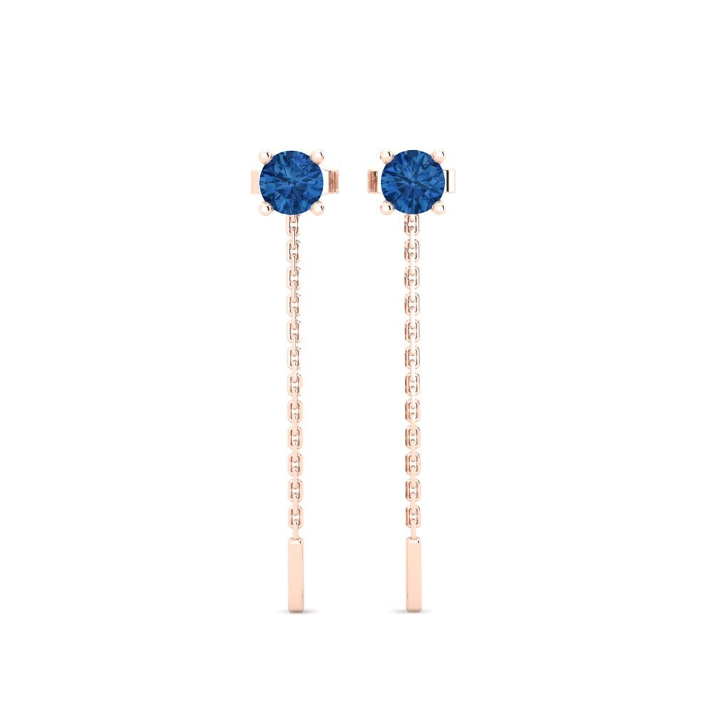 Dark Blue Zirconia Women's Earring Aundrea I