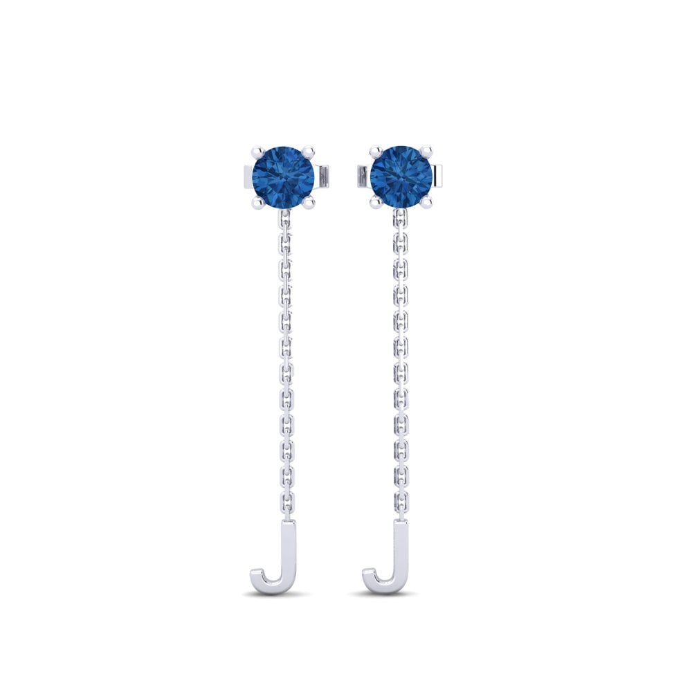 Dark Blue Zirconia Women's Earring Aundrea J