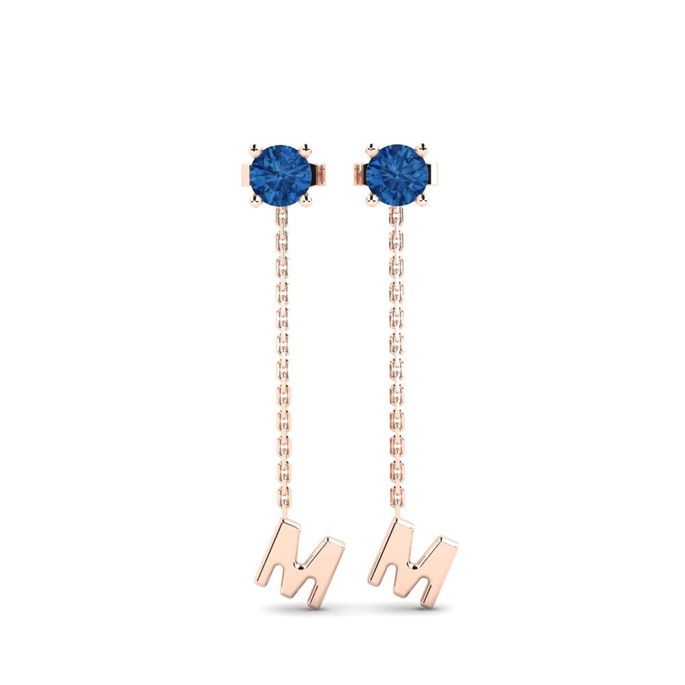 Dark Blue Zirconia Women's Earring Aundrea M