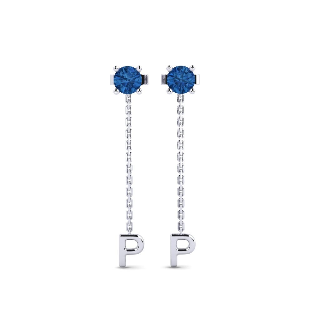 Dark Blue Zirconia Women's Earring Aundrea P