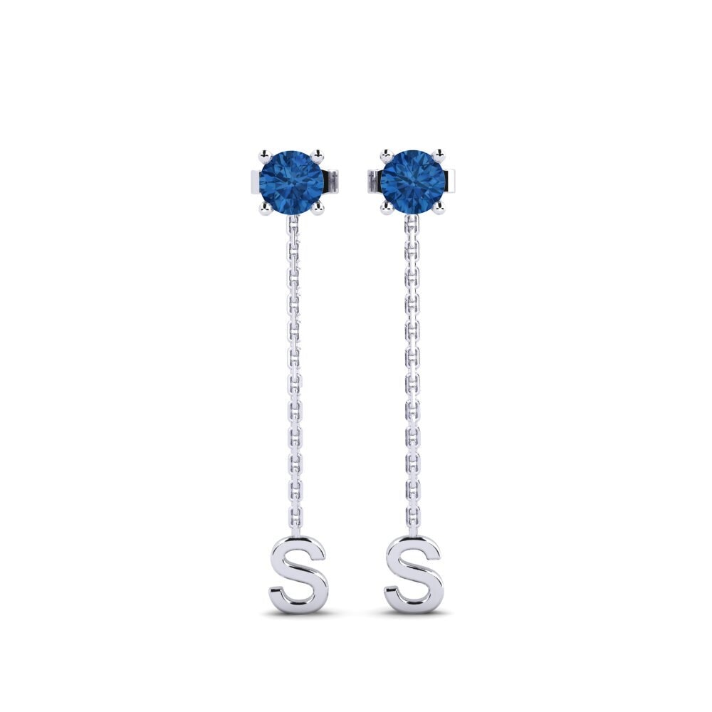 Dark Blue Zirconia Women's Earring Aundrea S