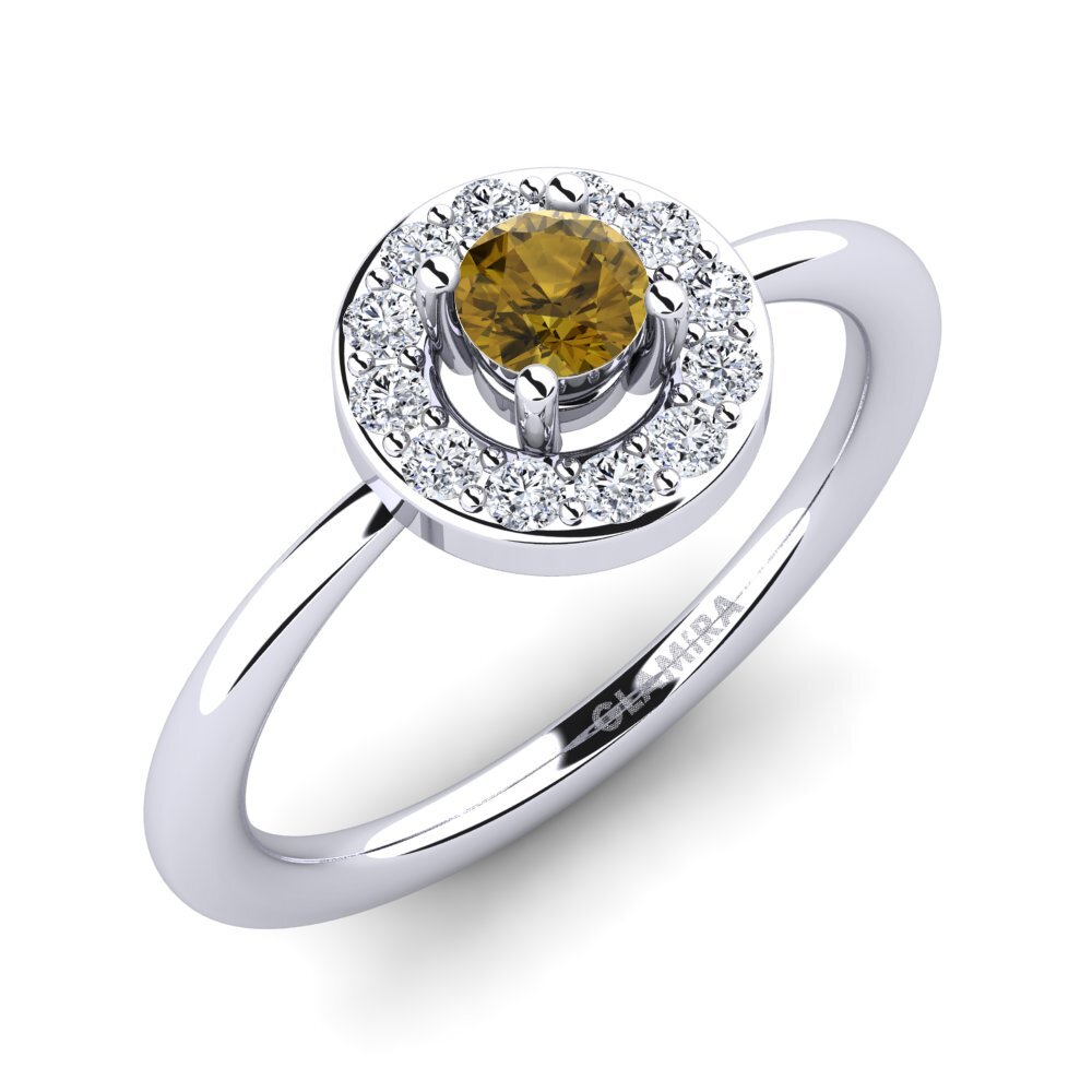 Brown Zircon Engagement Ring Auretta