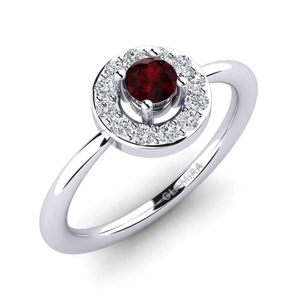 Garnet Engagement Ring Auretta