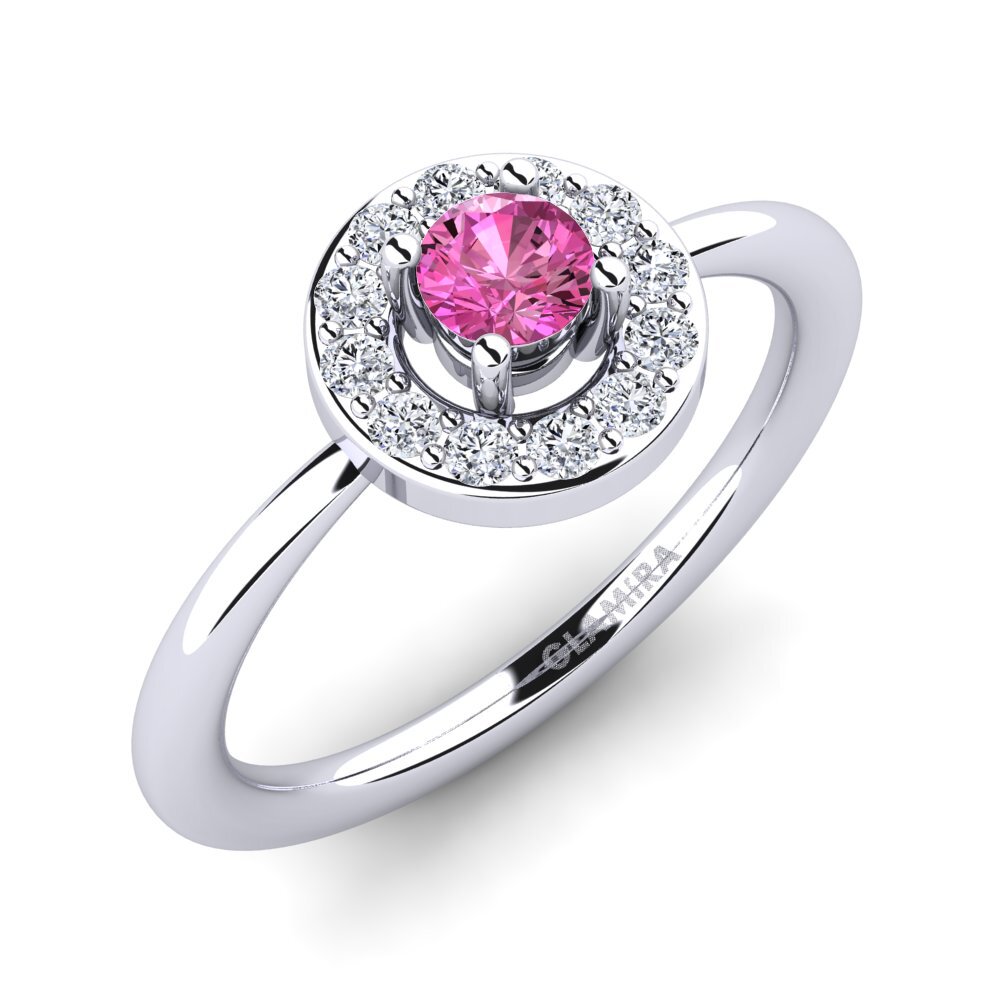 Pink Topaz Engagement Ring Auretta
