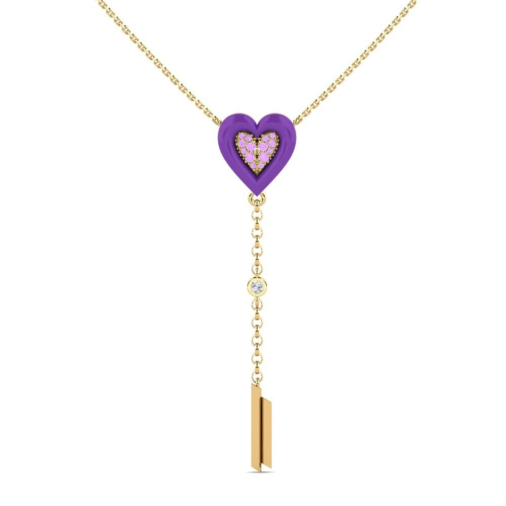 Amethyst Women's Necklace Auspicious
