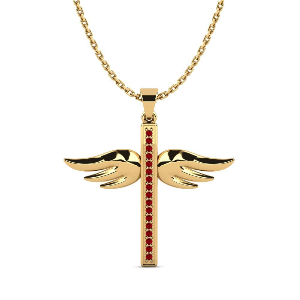 Red Zirconia Women's Pendant Autavia