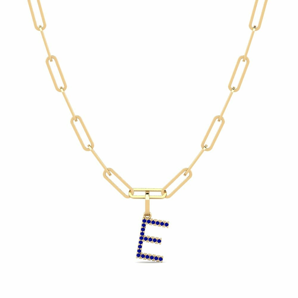 Saffier Paperclip Ketting Autize - E